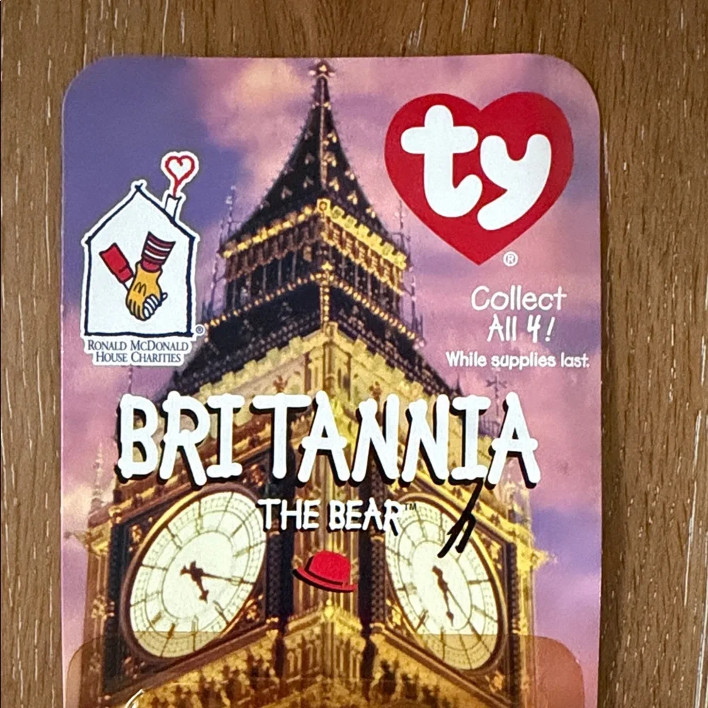 Ty Britannia the Bear - Brown with Errors